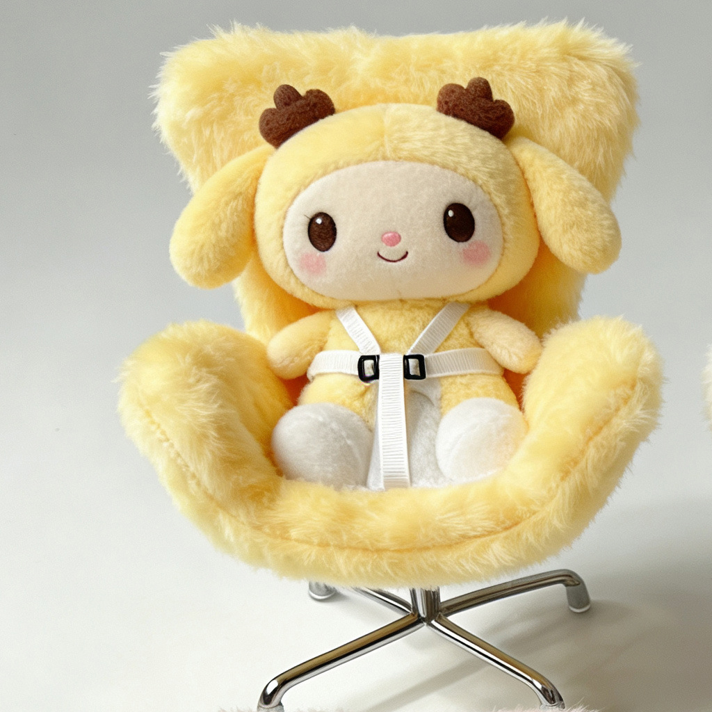Cross-Border Applicable Doll Pendant, Cute Plush Car Safety Seat, Car Air Vent Decoration, Car Interior Decoration