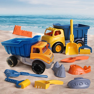 Mailipox Kidsren's Beach Toy Set Baby Sand Play Tool Digging Sand Engineering Dump Truck