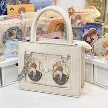 小食量妈咪的痛包爱斜挎手提女透明百搭日常谷子徽章跨境痛链条包