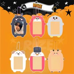 韓国男団riize漫画カードフォトフレームキーホルダー愛豆小カード収納ストラップアクセサリースター周辺