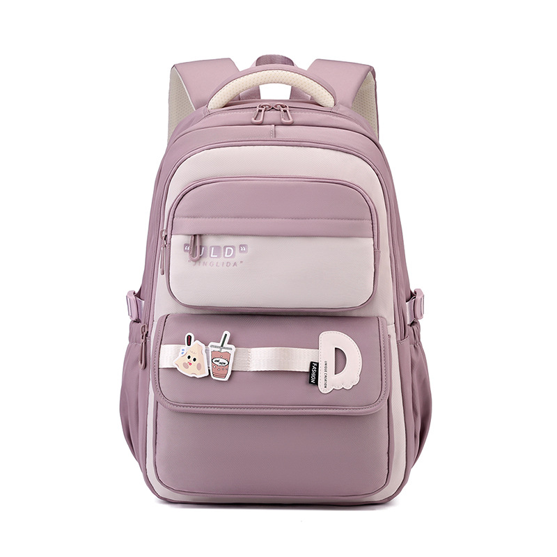 Mochila escolar Jianglida para estudiantes de secundaria, mochila ligera para niñas, mochila informal de gran capacidad para estudiantes de secundaria