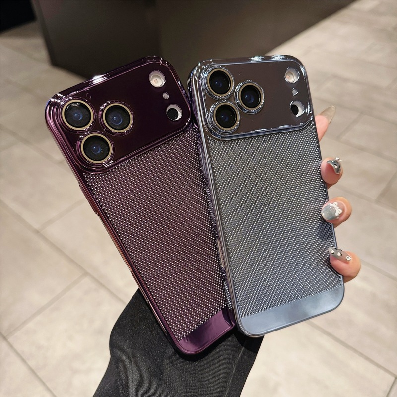 适用iPhone17PROMAX电镀散热手机壳苹果16高级感全包镜头膜保护套|undefined