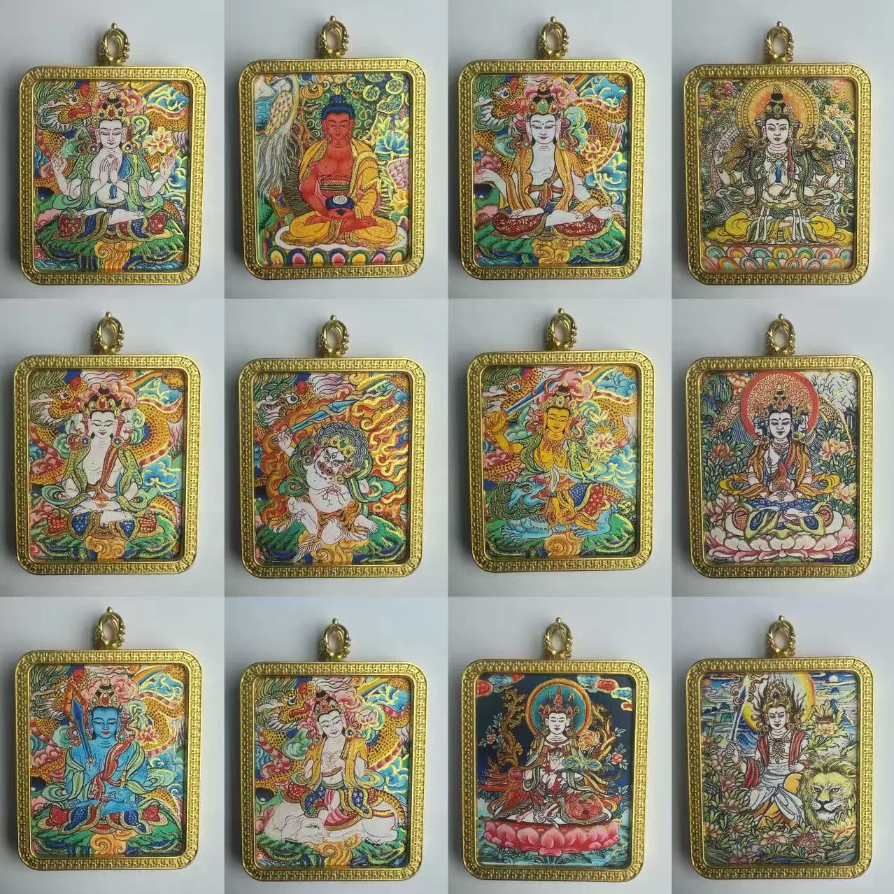 Тибет Лхаса рисованной с изображением золотого тханка