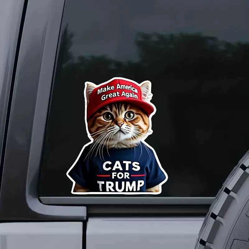 Декоративные наклейки с милым котом для автомобиля, компьютера, холодильника, детской комнаты, чемодана, мультяшные декоративные наклейки с котом