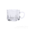 Glass cup INS high face value handle Yun Duo cup wedding group gift office coffee cup breakfast couple cup