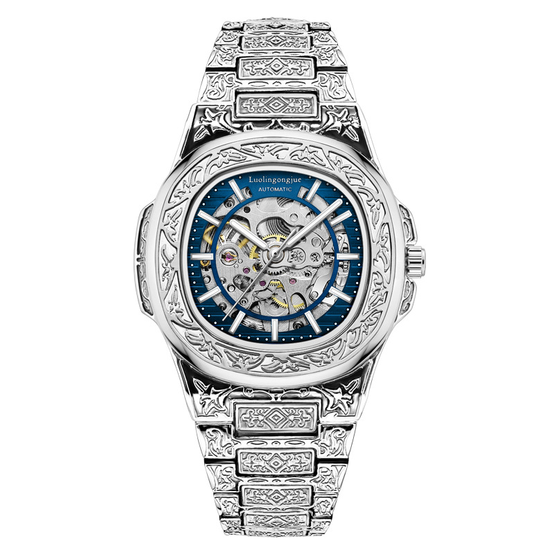 New Mechanical Watch Business Men's High-end Fashion Luminous Automatic Mechanical Watch_voghion.com