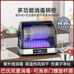 消毒柜家用小型台式餐具厨房放碗筷烘干免沥水紫外线消毒碗柜
