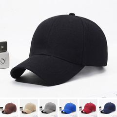 帽子メーカー卸売り毛青純色光板鴨舌男帽日よけ日焼け定各種ロゴ野球帽男caps