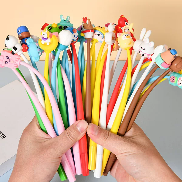 Creative Cute Shaking Gel Pen Cartoon High-Value Student Stress-Relief Pen Shaking Pen Elementary School Student Stationery
