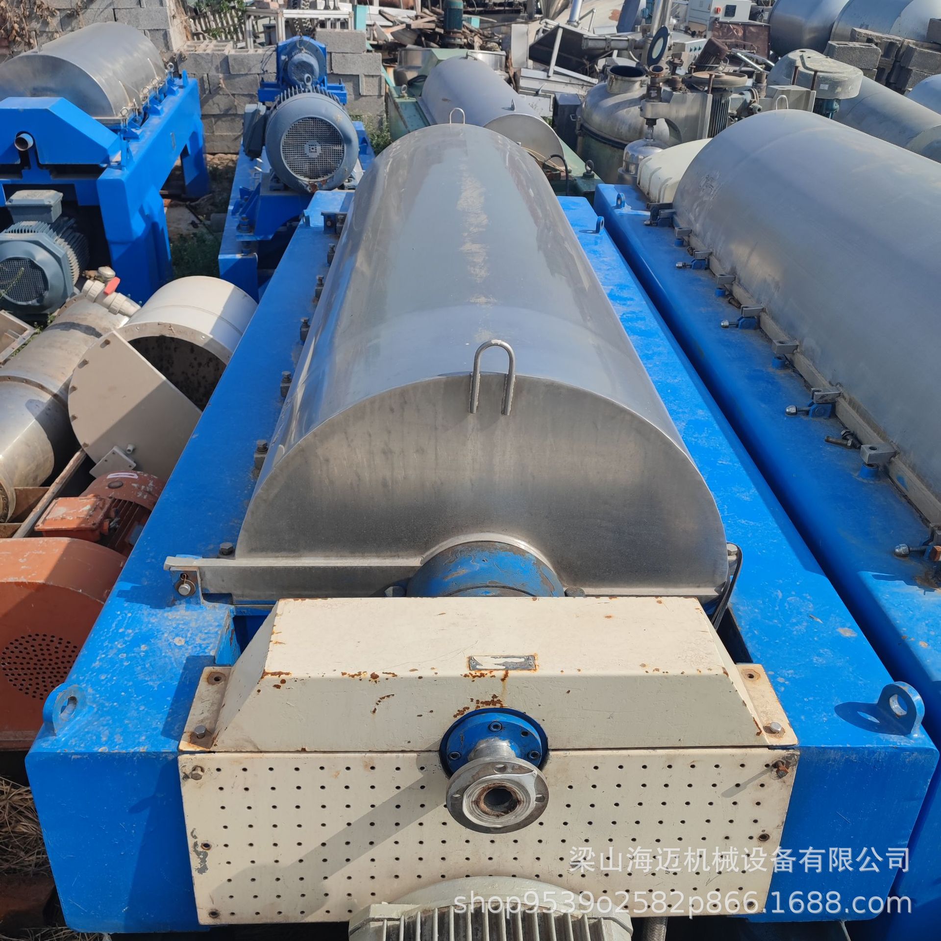 出售回收卧式螺旋沉降离心机制药化工瓷分离卧螺离心机 卧螺离心