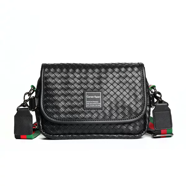 2023 New Woven Shoulder Bag Retro Fashion Crossbody Bag Casual Small Shoulder Bag Commuting Bag Trendy iPad Bag Batch