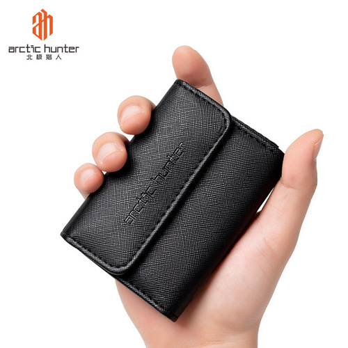 Arctic Hunter men's card holder with multiple card slots Guangzhou manufacturer LOGO polyester small bag business card ID bag cross-border wallet