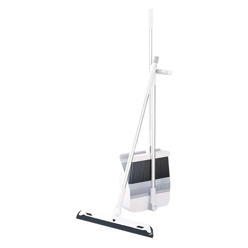 Juego de escoba de venta directa de fábrica para limpieza del hogar, combo de escoba y recogedor, escoba plegable para barrer, antiadherente para pelo, cerdas suaves.