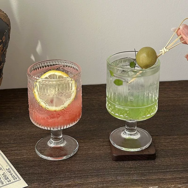Retro mixed wineglass, glass