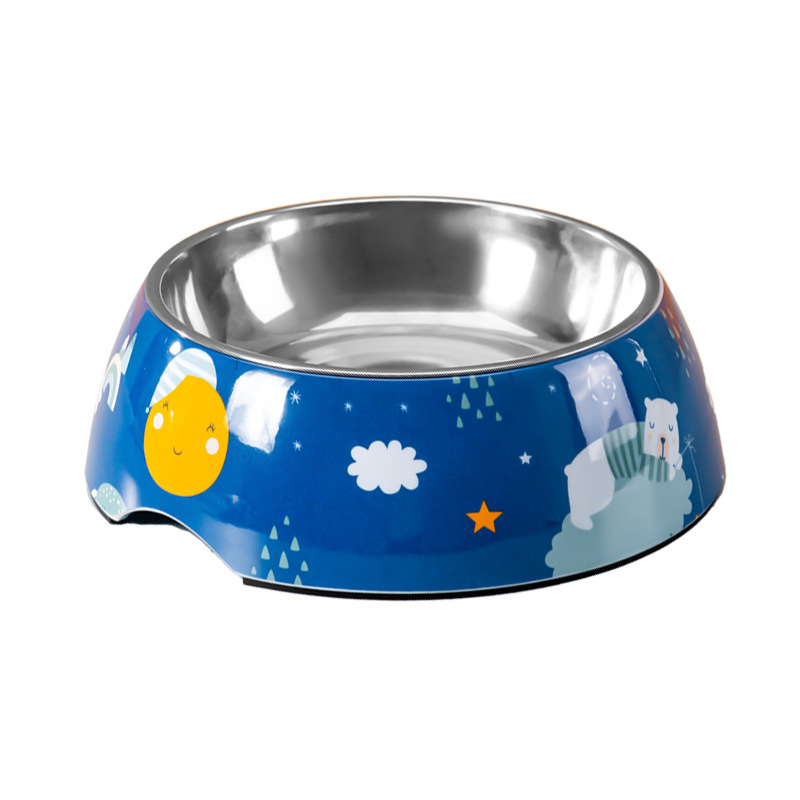 Tazón de comida para perros antidetonante perro mediano y grande de gran capacidad de acero inoxidable tazón simple tazón grande para perros tazón para gatos mascota Golden Retriever suministros