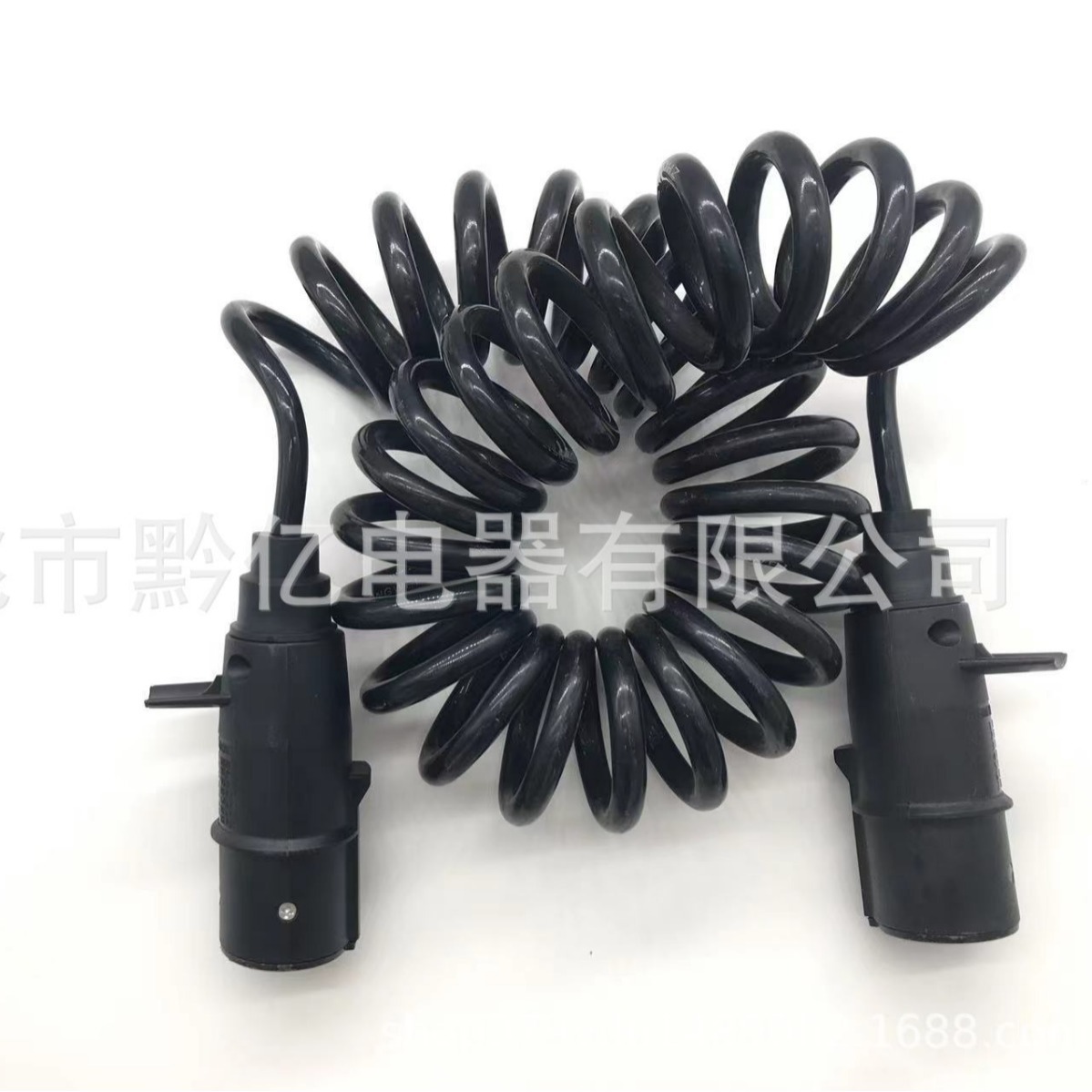 挂车拖车七芯螺旋弹簧线通用型半挂车7芯电源线七芯转接头