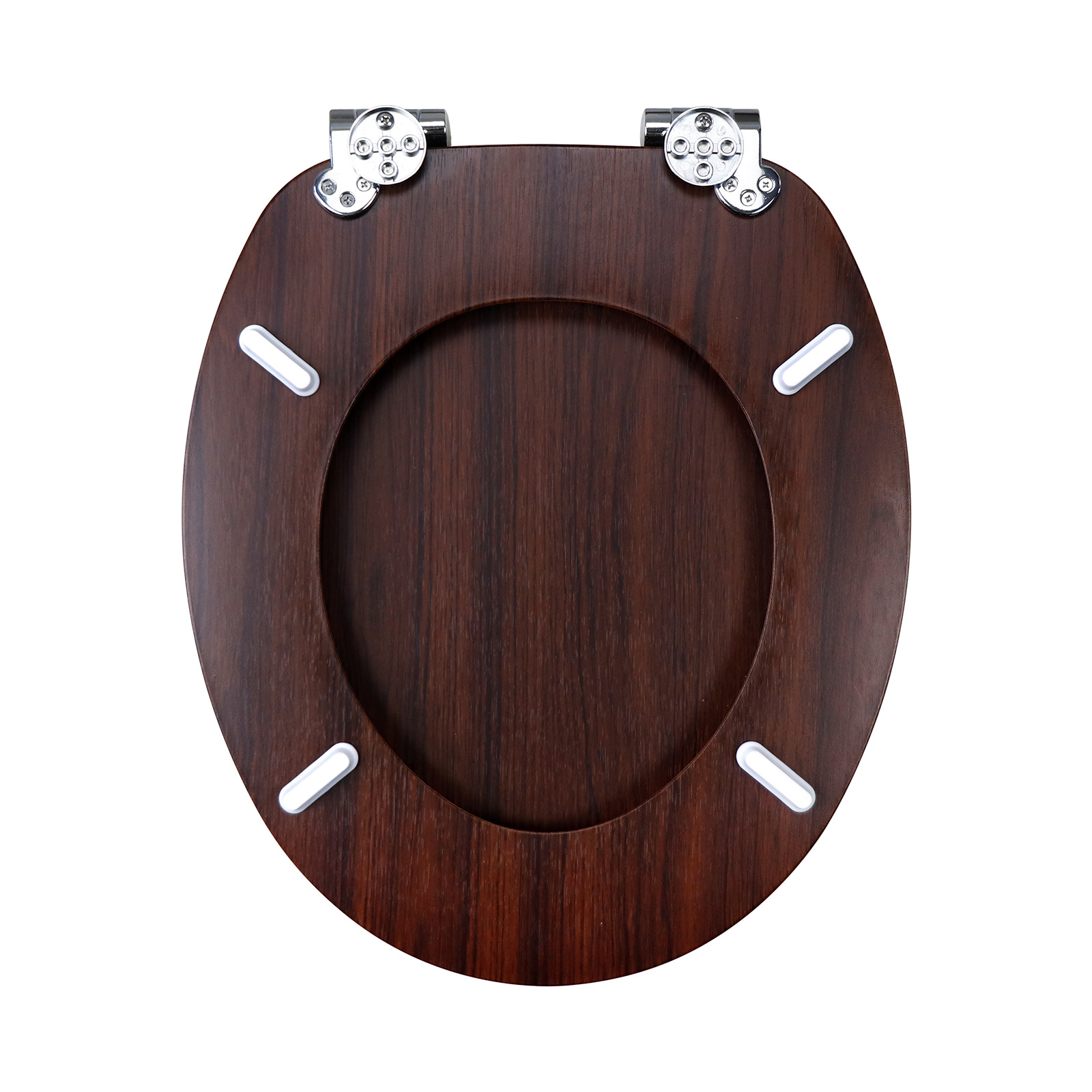 Factory direct sales of density board, wooden MDF toilet seat, pvc veneer, wood grain pattern with slow descent Application Scenario