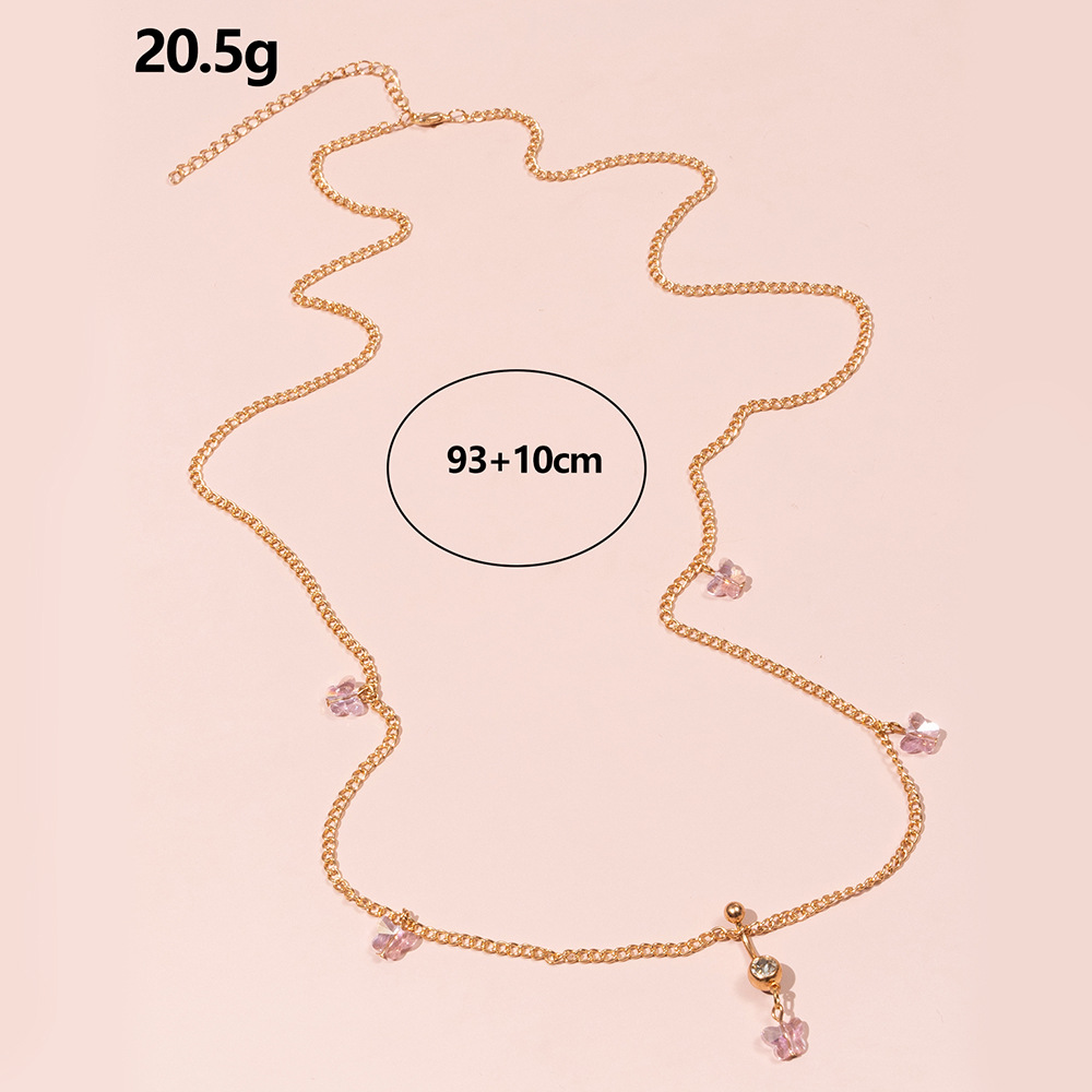 Womenu0027S Fashion Simple Style Heart Butterfly Shell Alloy Waist Chain Plating Artificial Pearls