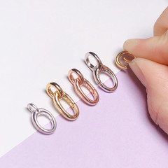 S925純銀項鍊扣彈簧扣接頭珍珠手鍊連接搭扣子DIY手工銀飾品