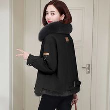 兔毛皮草外套女短款小个子派克服可拆卸内胆真毛皮草外套加厚清仓
