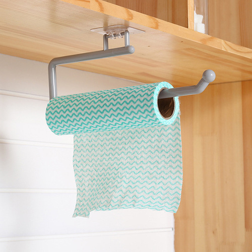 No punching towel rack, bathroom plastic roll rack, kitchen wall hanging lazy rag rack, bathroom towel rack