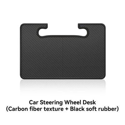 Car table board Tesla Model 3/Y/Yl Folding Small Table - all-model-y3yl-steering-wheel-table-soft-rubber-black