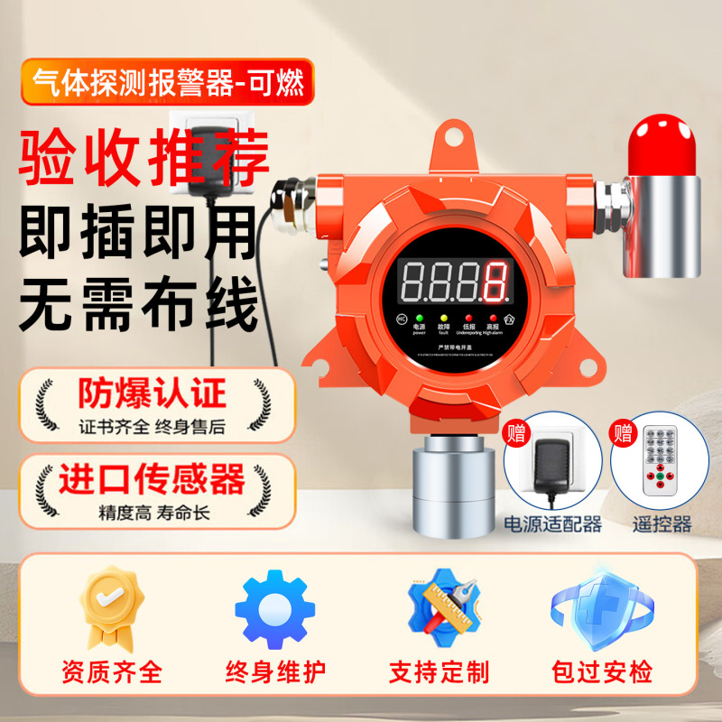 可燃性ガス検知器 工業用防爆音光酸素一酸化炭素検知器 有毒ガス警報器|undefined