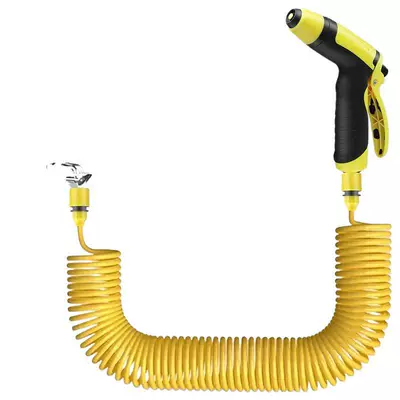 High pressure car wash water gun — car nozzle connected to tap water
