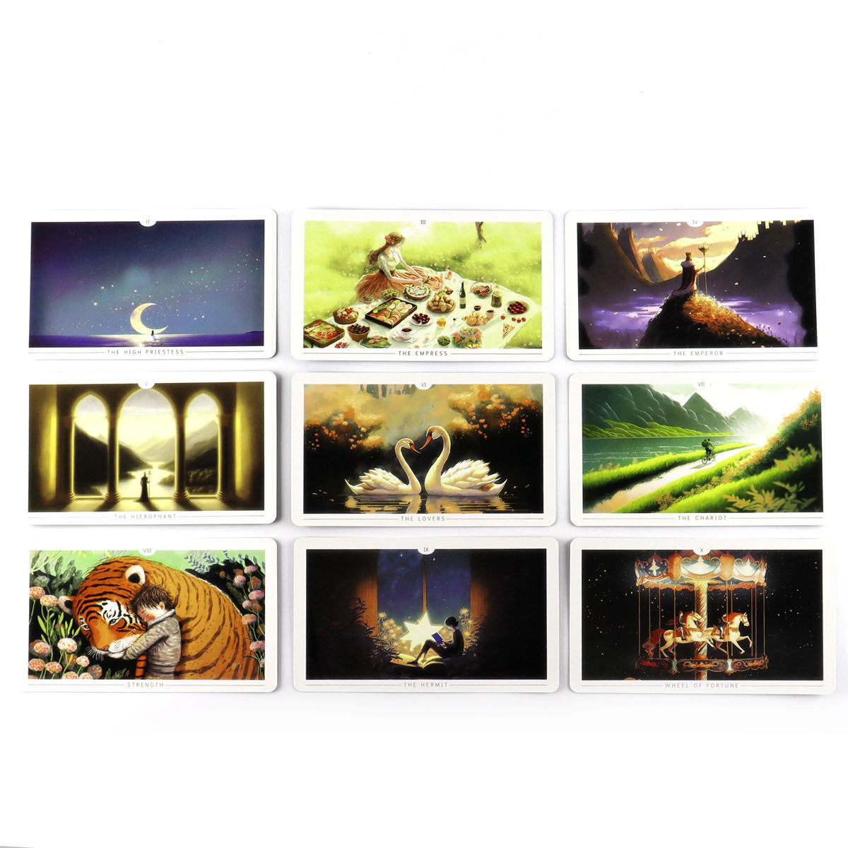 Novo jogo de cartas de tarô Heartscape em inglês para festas, lazer e entretenimento._voghion.com