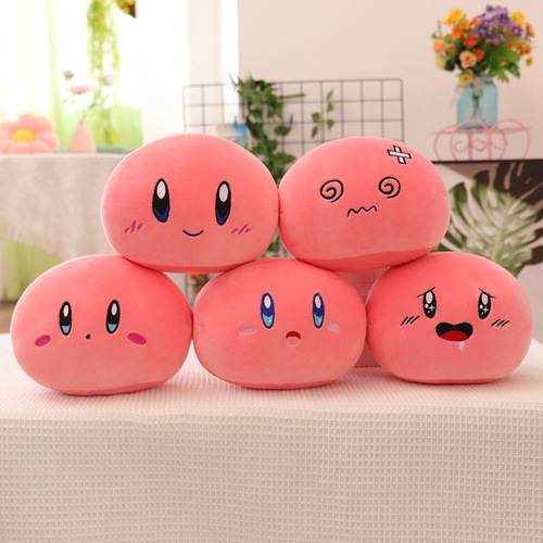 Cross-border pop-up star Kirby ball pillow plush toy nap pillow tummy pillow wholesale