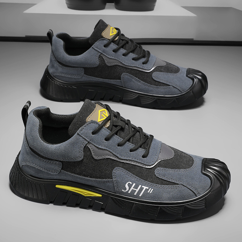 Nuevos zapatos de seguro laboral en verano 2025 los hombres usan zapatos de trabajo resistentes al desgaste, ligeros y resistentes al desgaste, zapatos casuales al aire libre image 8