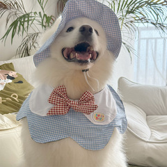 新款2025宠物狗狗花瓣口水围兜宠物狗大型犬萨摩边牧可爱围脖饰品