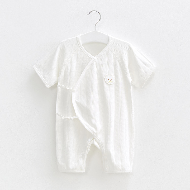 Mono para bebé recién nacido, pijama de verano de manga corta, ropa fina, ropa de verano para hombres y mujeres, ropa de bebé