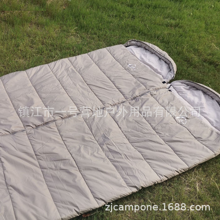 成人户外春秋款情侣款可对拼露营信封睡袋加厚加宽保暖