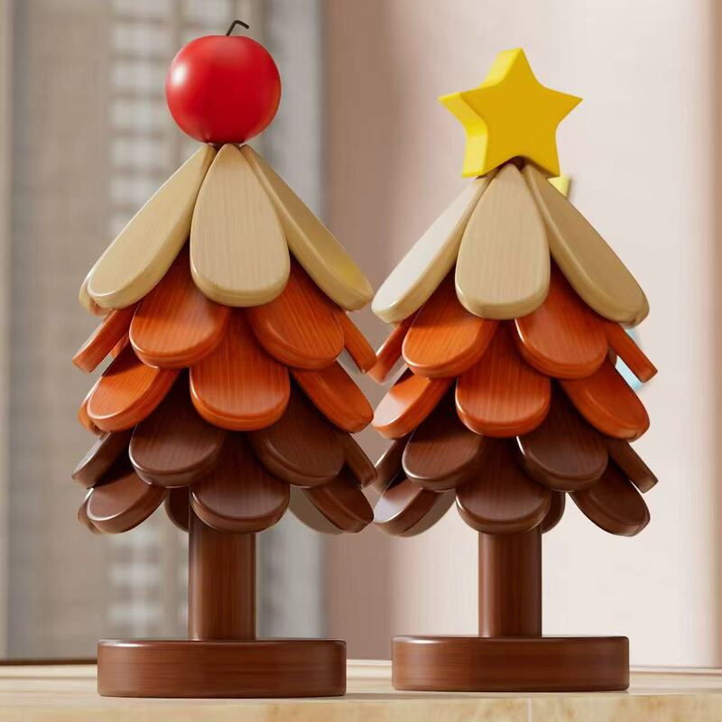 Home Insulation Mat, Christmas Tree Anti-Scalding Mat, Dining Table Decoration, Solid Wood Pot Mat, Foldable Cup Mat, Anti-Scalding Heat Insulation Mat, Plate