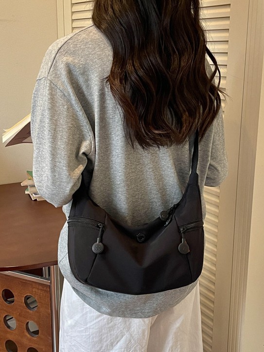 Bolso de tela de nylon de gran capacidad para mujeres 2026 nuevo estilo ligero bolso de moda bolso de bolsas de bolsas de hombro de viaje ocio