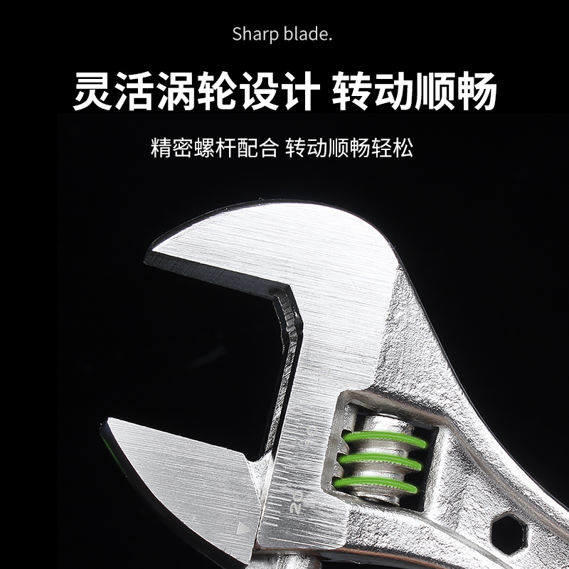 活动扳手活口管钳多功能大开口卫浴扳子工业级五金工具大全