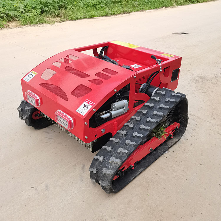 Remote Control Lawn Mower Small Household Crawler Self-walking Lawn Machine Gasoline Intelligent Garden Fruit Tea Garden Grass Removal Car