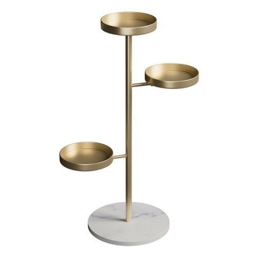 Modern simple flower stand, light luxury iron slate storage rack, indoor living room floor-standing multi-layer balcony pothos flower pot rack