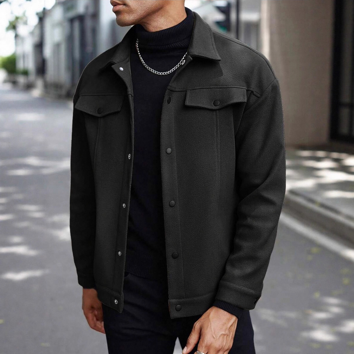 demi-season fashionable universal jacket for leisure