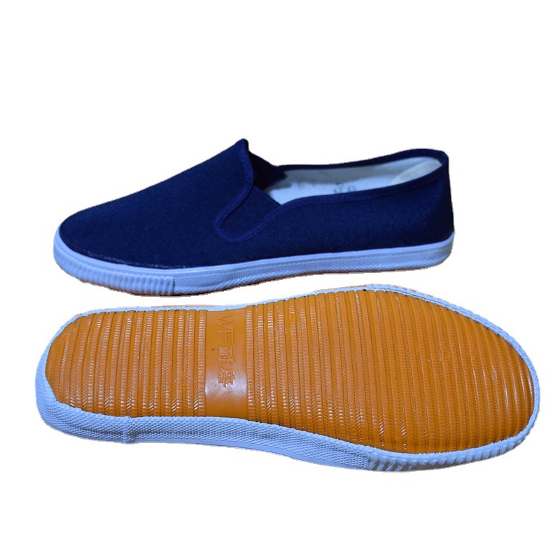 Blue Work Shoes Men's White Cloth Shoes Middle School Students' White Shoes Food Workshop Clean Shoes Dust-free Labor Protection Canvas Shoes Women