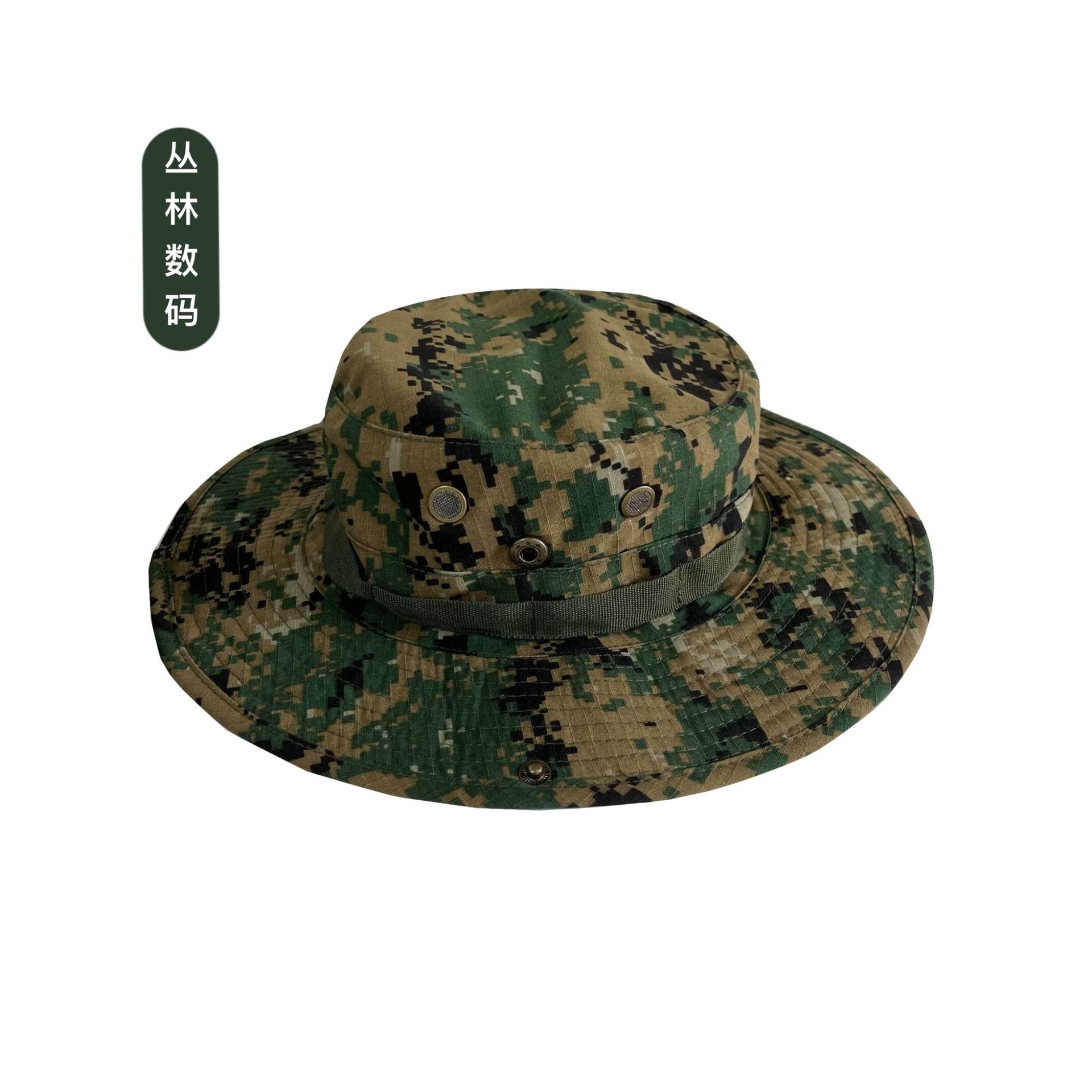 En verano, el camuflaje al aire libre, el sombrero de benny, el gran alero, el campamento de pesca, el montañismo, el borde redondo, el sombrero del pescador, el sombrero de los fanáticos del ejército, el sombrero de sombra, todo tipo de sombreros.