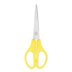 Plastic Handle Office Scissors, Child-Safe Non-Slip Scissors, Multi-Purpose Student Craft Scissors