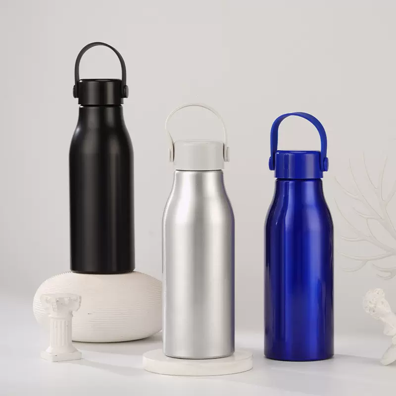 定制跨境新款运动水壶大容量户外骑行学生水杯 铝杯铝制运动水壶