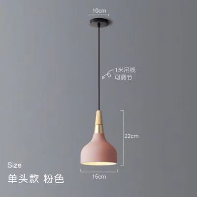 Candelabro de una sola cabeza Zhongshan, sensación avanzada, mesa de comedor de estilo cremoso creativo nórdico, lámpara de mesita de noche, araña de arte minimalista moderno