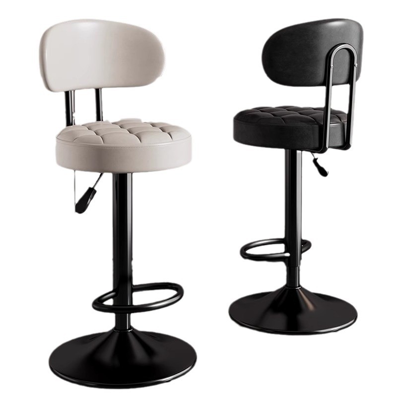 silla de bar taburete de pies altos respaldo elevable taburete de bar giratorio silla de bar casera cajero taburete redondo silla giratoria