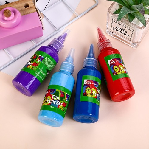 Factory Direct Sale 60ML Finger Paints for Children DIY Handicrafts Painting and Drawing Watercolor Paints