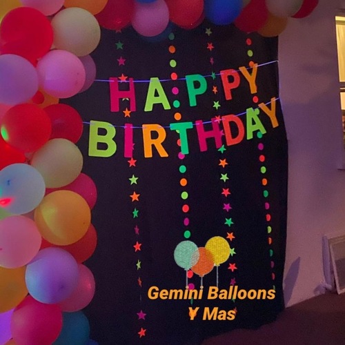 Cross-border new fluorescent paper garland party birthday party fluorescent paper streamer round star note pendant flag