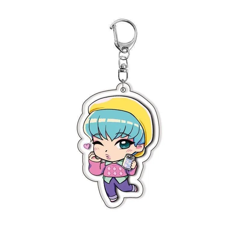 KPOP Caza de brujas Navidad Promoción de regalos pequeños colgantes de llaves de acrílico de dibujos animados Regalos pequeños