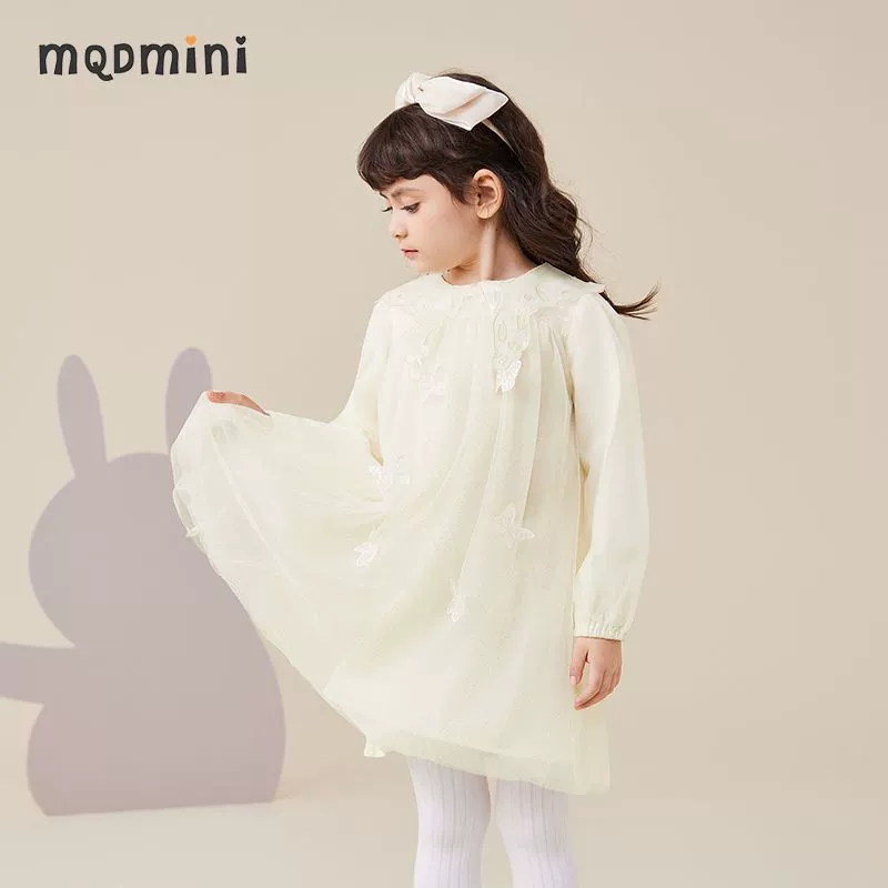 MQDMINI маленький костюм принцессы, платье, трёхмерная мягкая детская юбка, детская одежда